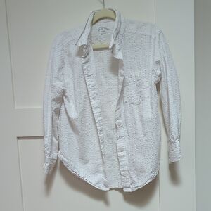 Art Class White Textured Top